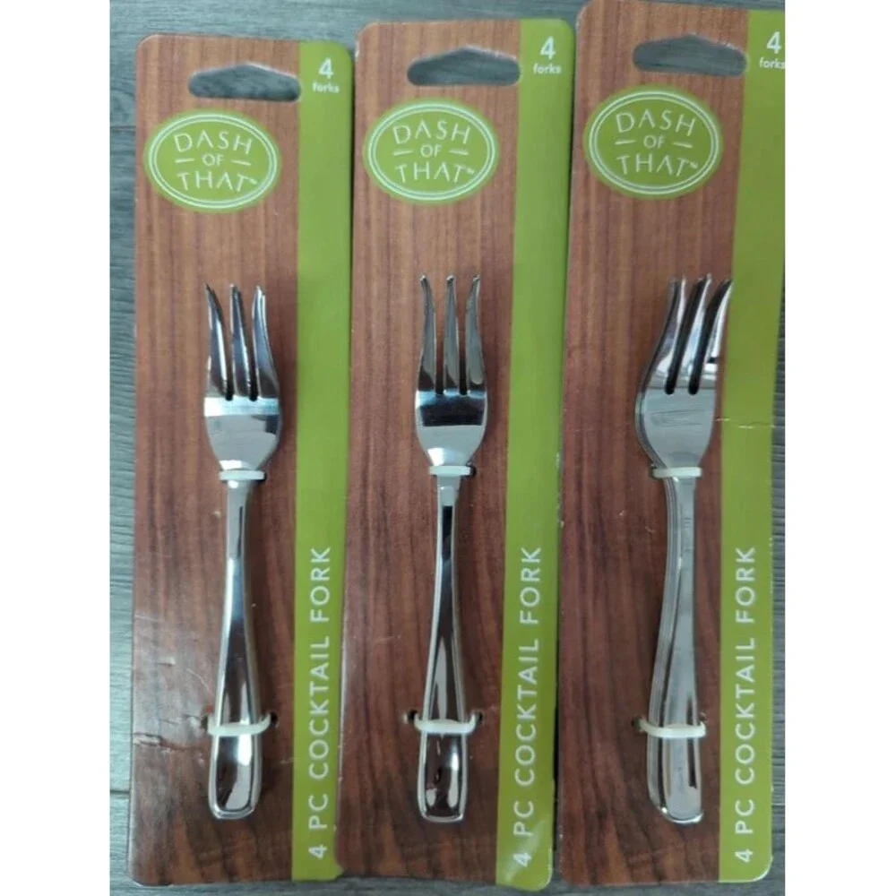 3 sets of 4 cocktail forks